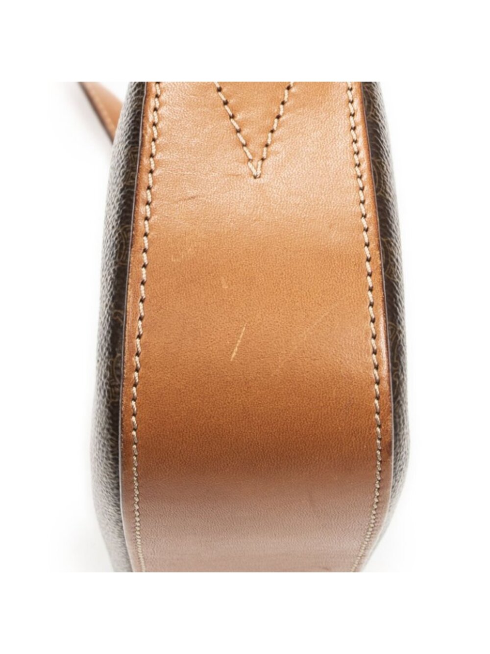 Celine Vintage Flap Crossbody Brown Macadam Canvas - Picture 8 of 10